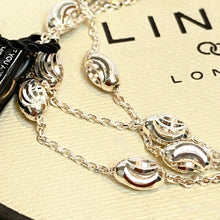 Load image into Gallery viewer, Three Strand Links of London Sterling Silver Bracelet with beads NEW

