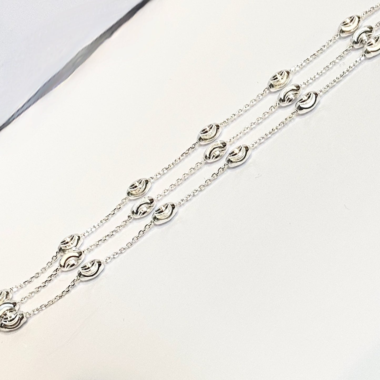 Three Strand Links of London Sterling Silver Bracelet with beads NEW