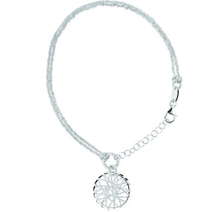 Links of London Authentic Sterling Silver Dream Catcher Bracelet - 19cm