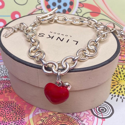 Links of London  Signature T-Bar Bracelet with Charms