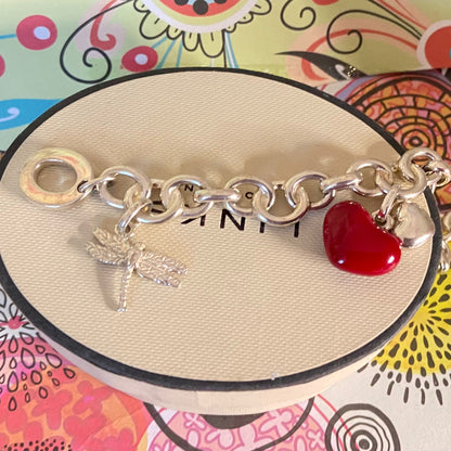 Links of London  Signature T-Bar Bracelet with Charms
