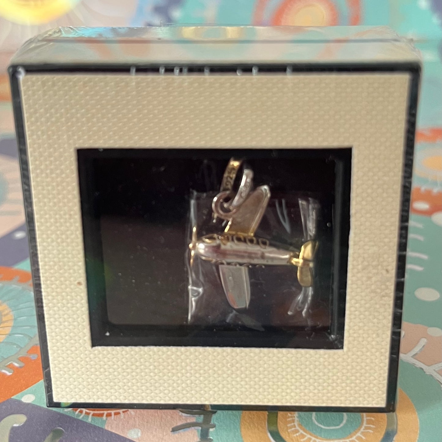 Links of London Sterling Silver, 'Sky High' Aeroplane Charm with 18k Gold Vermeil. New in the box.  Be the first one to open this