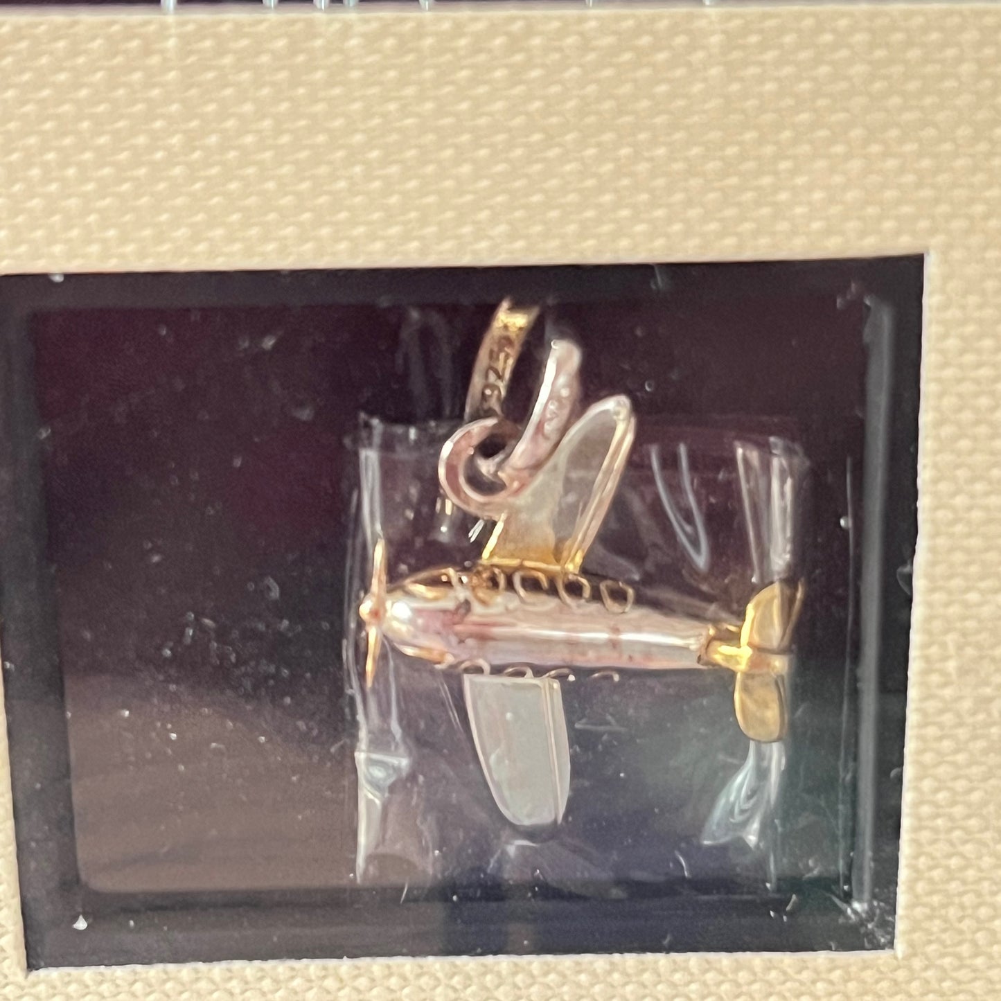 Links of London Sterling Silver, 'Sky High' Aeroplane Charm with 18k Gold Vermeil. New in the box.  Be the first one to open this