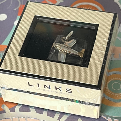 Links of London Sterling Silver, 'Sky High' Aeroplane Charm with 18k Gold Vermeil. New in the box.  Be the first one to open this