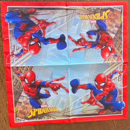 Marvel Spiderman 3 packets Napkins 20 per pack can be used for Decoupage