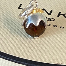 Load image into Gallery viewer, Links of London Sterling Silver 925 Christmas Pudding with 18ct Vermeil Holly Charm
