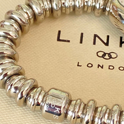 Very rare New Links of London delicate Silver Sweetheart Stainless Steel Watch.