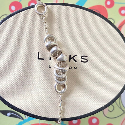 Authentic Sterling Silver Links of London Bracelet with Sweetie beads