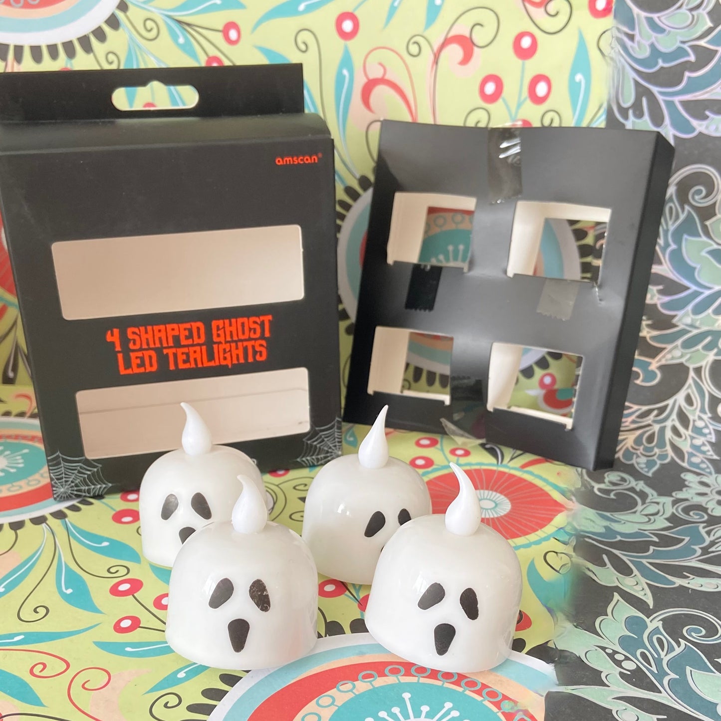 4 Shaped Ghost Led Tea Lights