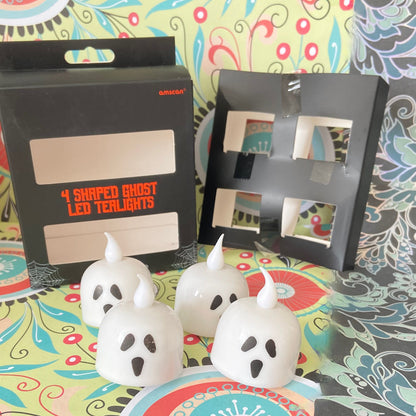 4 Shaped Ghost Led Tea Lights