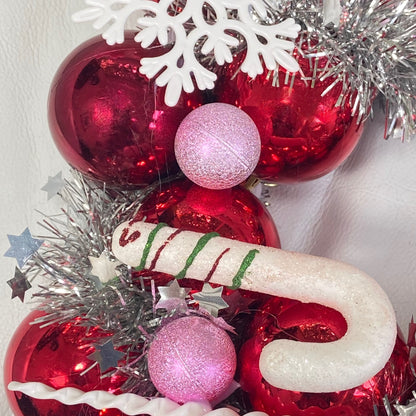 Candy Cane Wreath