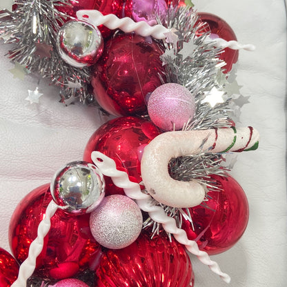 Candy Cane Wreath