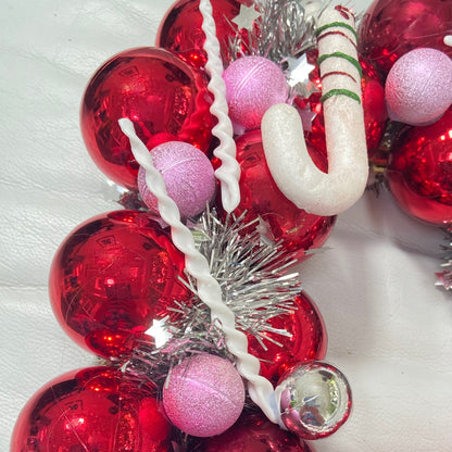 Candy Cane Wreath