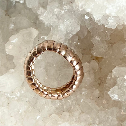 Links of London Rose Gold two tone Sterling Silver Sweetie Ring size L