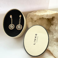 Links of London Sterling Silver and 18ct Gold Vermeil Dream Catcher Earrings