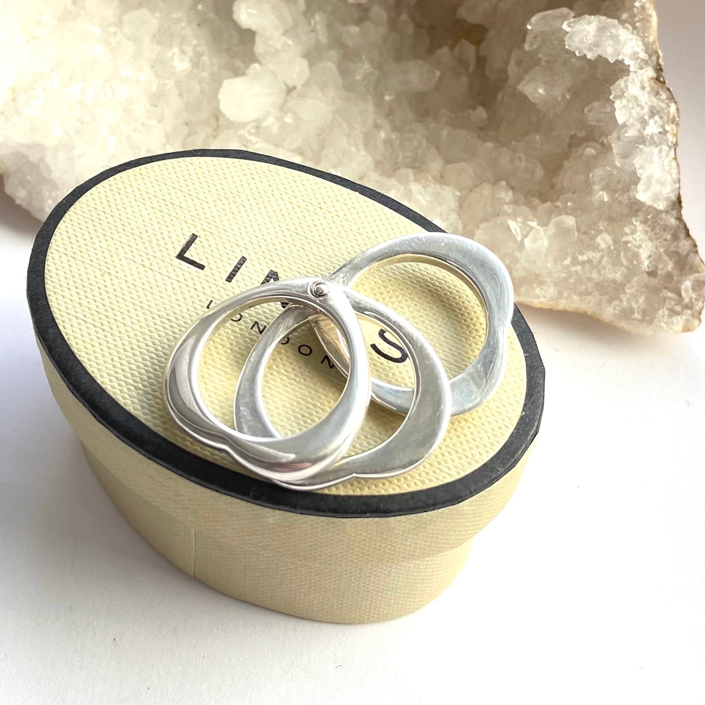 Links of London Silver Love Note Heart Ring