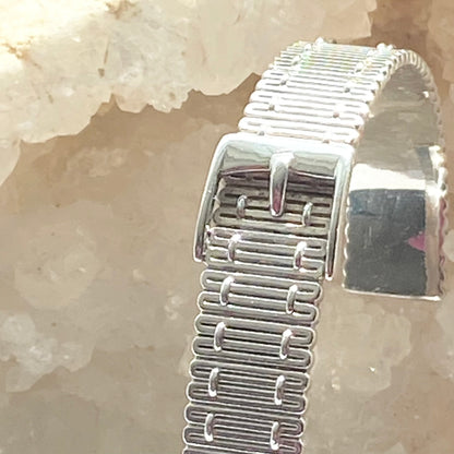 Rare Find Links of London Sterling Silver Buckle Belt Bangle Bracelet