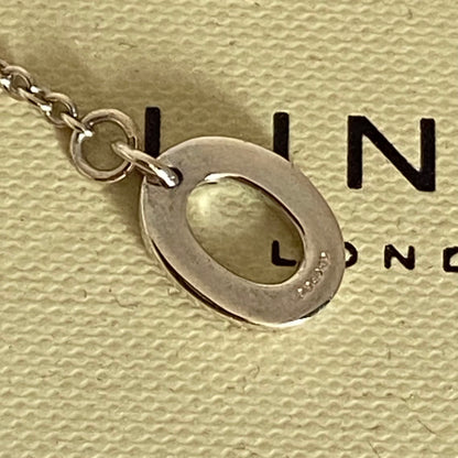 Links of London  Masquerade Necklace with Three hearts in Gold 18ct Vermeil.