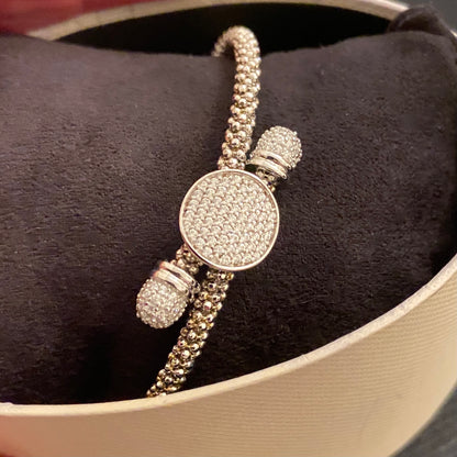 Links of London Sterling Silver Star Dust Round Bracelet with a magnetic clasp