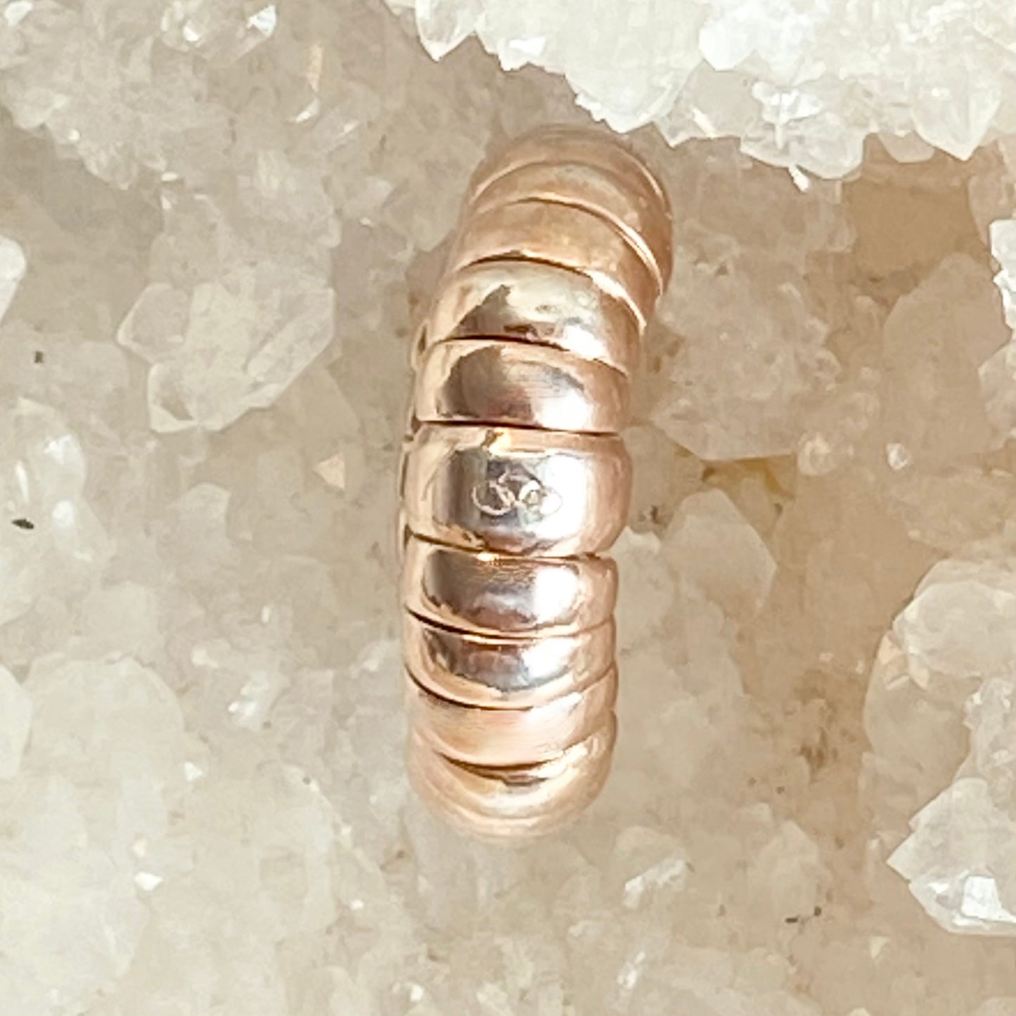 Links of London Rose Gold two tone Sterling Silver Sweetie Ring size L