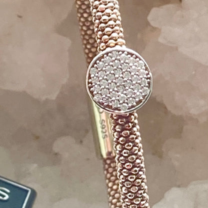 Links of London  Gold Vermeil 18ct Gold Star Burst Bead Bracelet with Crystals - 18cm