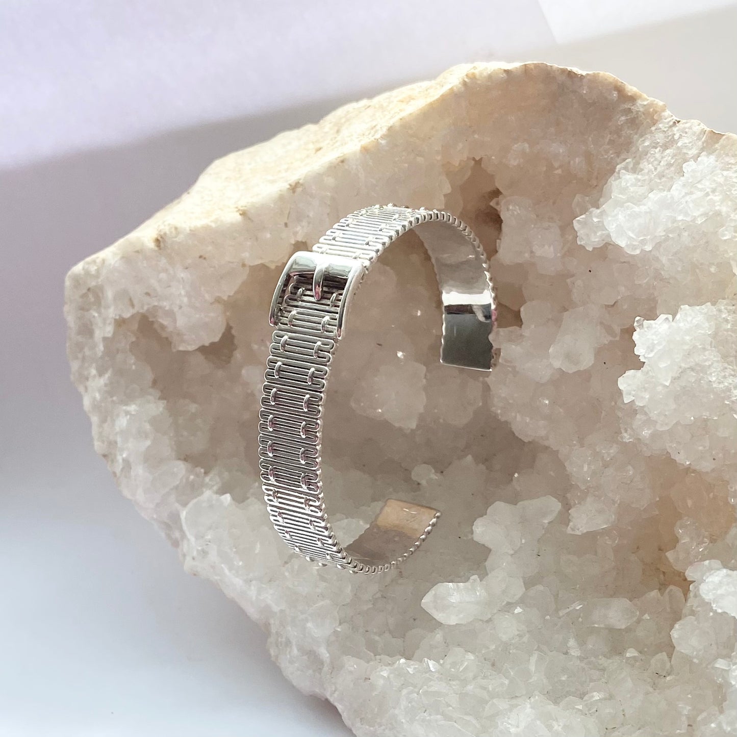 Rare Find Links of London Sterling Silver Buckle Belt Bangle Bracelet