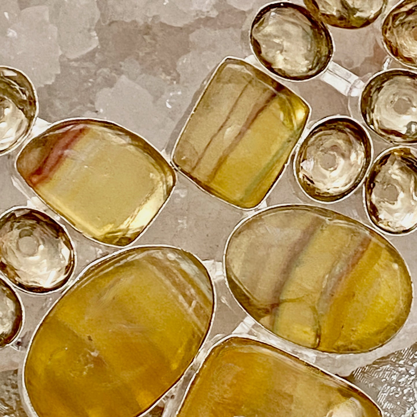 Beautiful yellow Fluorite Gemstone Necklace