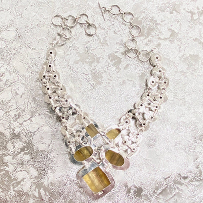 Beautiful yellow Fluorite Gemstone Necklace